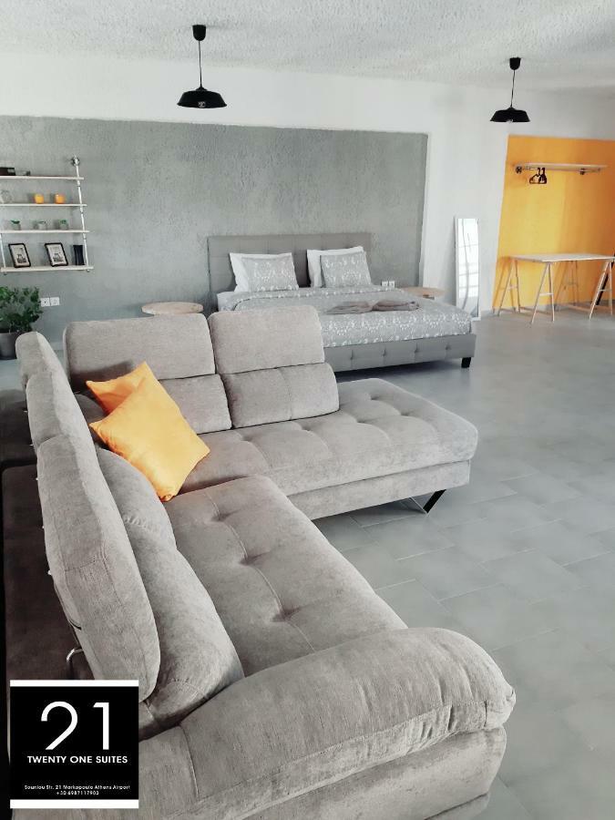 21 Suites Deluxe Stay Near The Airport Markópoulon エクステリア 写真